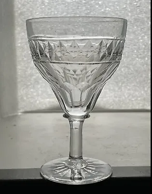 Buy Anglo Irish Georgian Style Cut Glass Crystal Rummer Goblet - 20th Century • 22.76£