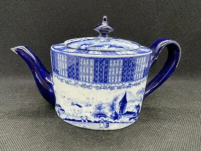 Buy Minton Wellbeck - Aesthetic Movement - Flow Blue & White Transferware Teapot • 12£