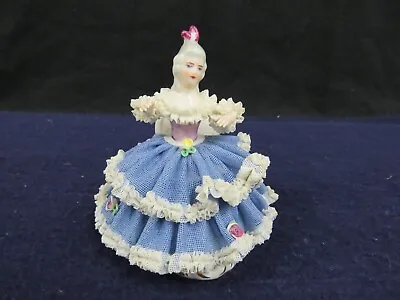 Buy VTG Karl-Heinz Klette Original Dresden  D  China Lace Porcelain Woman Figurine • 123.28£