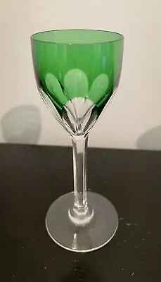 Buy Baccarat French Crystal Genova Cut Green Liqueur/Cordial Glass (13.5cm) • 49.90£
