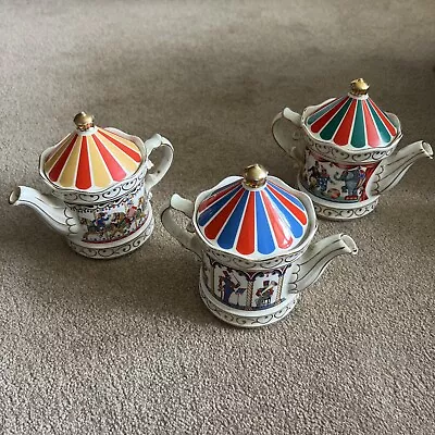 Buy 3 Teapot Collection Sadler Edwardian Entertainments  Carousel Circus Bandstand • 29.99£