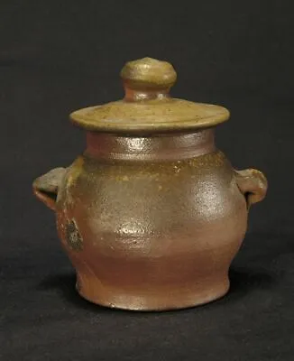 Buy 1980s-90s Studio Pottery Lidded Stoneware Vessel, Wood Fired By Laura Burch, 5  • 62.58£