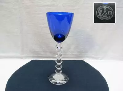 Buy Baccarat Vega Fortissimo Cobalt Blue Wine Glass From Japan • 152.82£