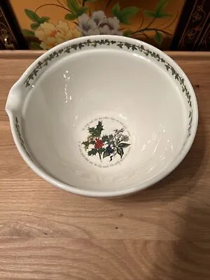 Buy Portmeirion Christmas Holly & Ivy 7.5” Mixing Bowl With Pourer • 9.99£