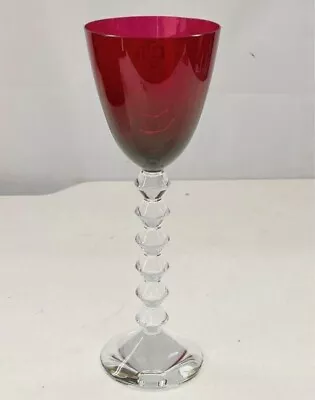 Buy Baccarat Vega Fortissimo Crystal  Wine Glass Red With JGA Logo • 141.52£