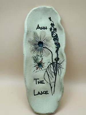 Buy Pottery Wall Hanging Floral Lake House Decor • 18.90£