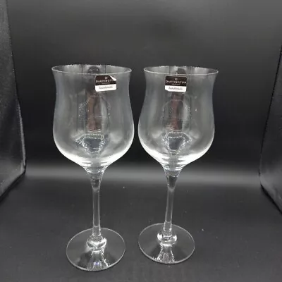 Buy Dartington Crystal Handmade Wine Glasses X 2 New -WRDC • 7.99£