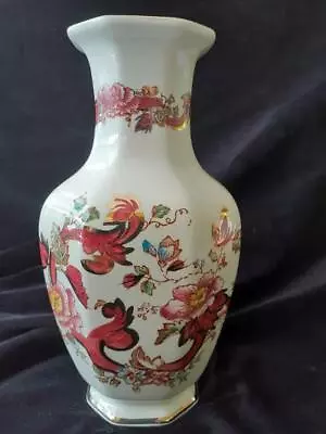 Buy Masons Ironstone Red Mandalay Pattern Indian Vase Hand Painted • 59.99£