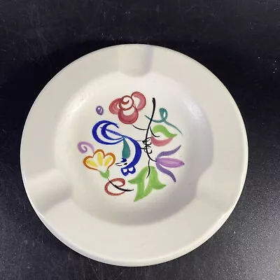 Buy POOLE England Pottery Ashtray Floral Hand Painted 12.5cm • 6.50£