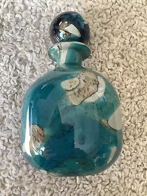 Buy Vintage Large Mdina Maltese Art Glass Decanter Bottle With Stopper Tiger Pattern • 35£