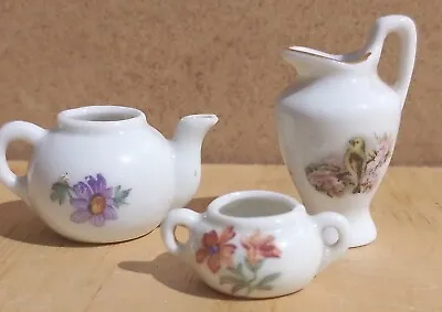 Buy Vintage Old Antique Miniature Oriental China Set Small Miniature Pot Jug Pot Tea • 19.95£