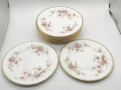 Buy Vintage 10 Set Of Fine Bone China Side Plates Paragon Victoriana Rose • 34.99£
