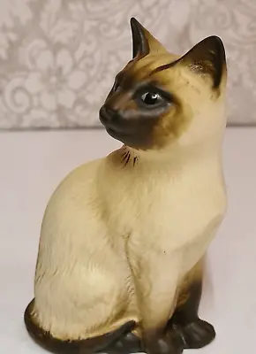 Buy Vintage Beswick China Ornamental Figurine Matt Siamese Cat 10cm No 1887 • 25£