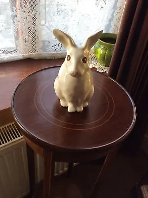 Buy Winstanley White Sitting Rabbit Figure Size 2..Cathedral Glass Eyes + Signed • 45£