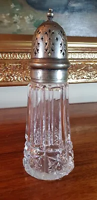 Buy Antique Victorian Cut Glass & Silver Plated Sugar Shifter Shaker C1880-1920 • 15£