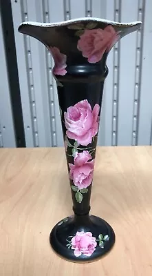 Buy Beautiful Early Crown Ducal A.g.r. & Co Blush Ware Trumpet Vase - Pink Rose • 29.99£