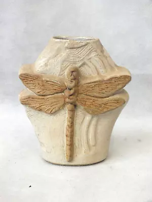 Buy Vintage Bernard Rooke Small Dragon Fly Vase Signed BR 14cm (Fram) • 9.99£
