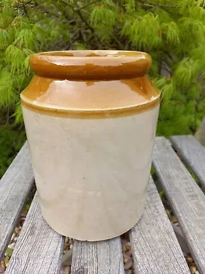 Buy Vintage Stoneware Medium Two-Tone Storage Jar Or Pot • 14£