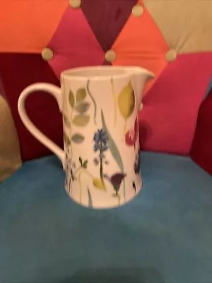 Buy Portmeirion Porcelain Drinking Jug With Water Garden Pattern -Multicolor • 20£