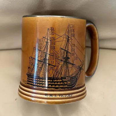 Buy LORD NELSON POTTERY - H. M. S. VICTORY - HAND CRAFTED IN ENGLAND 4.5ins  TALL • 1.99£