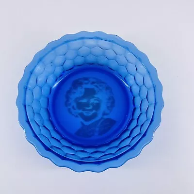 Buy Vintage 1930's Hazel Atlas Blue Cobalt Depression Glass Shirley Temple Cereal • 9.47£