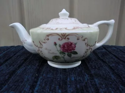 Buy Teapot Bone China Small Very Detailed   Queens   Roses Pattern Pastel Colour. • 12£