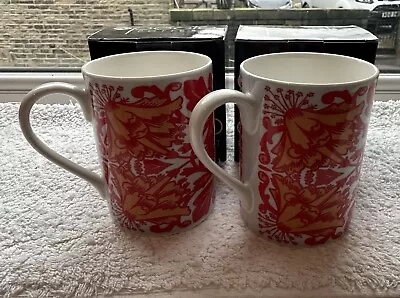 Buy 2 X POOLE Pottery  Heritage Collection  Carnation Mugs NEW • 30£