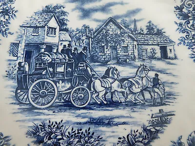 Buy 10.5  Royal Stafford Fine Earthenware PLATE Dish 1985 Horse Coach Carriage Vtg • 15.16£