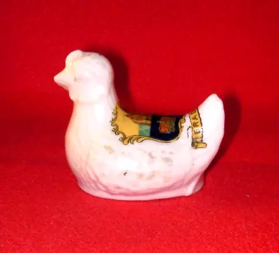 Buy Arcadian Crested China Hen Laying BRADWELL Crest • 4.99£