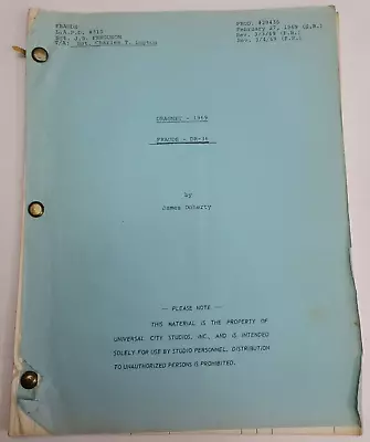 Buy DRAGNET 1967 / James Doherty 1969 TV Script, Jack Webb  Frauds: DR-36  • 189.58£