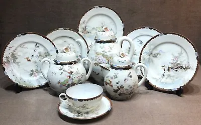Buy Antique Individually Hand Painted Japanese Eggshells Tea Set • 18£