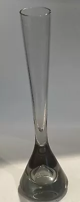 Buy Whitefriars Smokey Grey Specimen Vase With Trapped Bubble C1964 • 30£