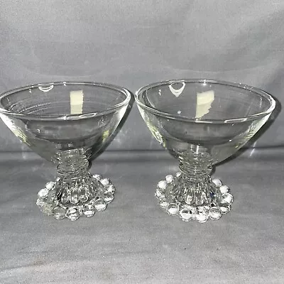 Buy Vintage Set Of 2 1950's Anchor Hocking Boopie Low Sherbet/champagne Stems • 11.58£