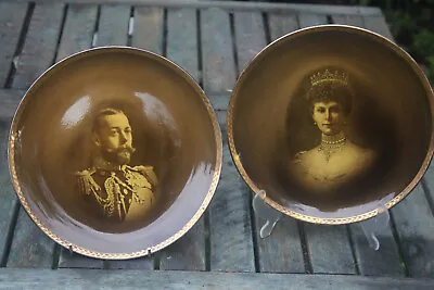 Buy 2 Antique 1911 Coronation Plate King George V & Queen Mary Ridgways Royal Family • 64.99£