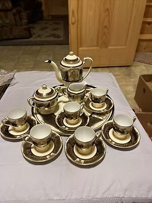 Buy Art Deco Noritake China Vintage Coffee Tea Set Demitasse Cup Saucer Gilded 18pc • 1,043.19£