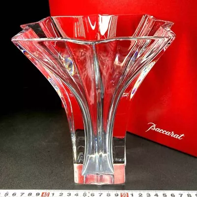 Buy Baccarat Crystal BOUQUET Flower Vase 8” Tall  Art Glass With Box • 233.44£