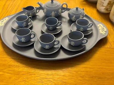 Buy The Dancing Hours Miniature Tea Set By Wedgewood Jasper, Very Collectable • 25£