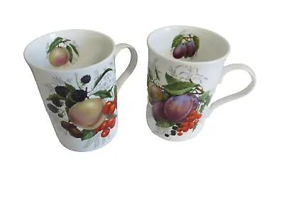 Buy Crown Trent Fine Bone China England Fruit 12oz Coffee Tea Mug Cup • 21.57£