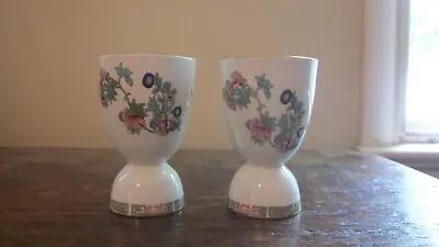 Buy Vintage Pair Of Royal Vitreous Egg Cups Double Sided Maddock England China • 5.94£