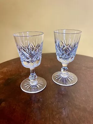 Buy Vintage Cut Glass Sherry Glasses, Pair • 0.99£
