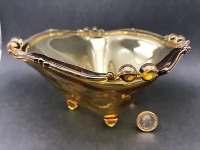 Buy Amber Glass Trifle Dish By Sowerby Glass. Pattern 2644 1930s • 10.99£
