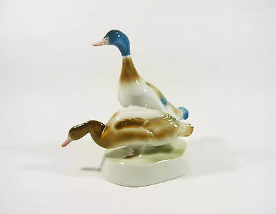 Buy Zsolnay, A Pair Of Wild Ducks, Vintage Handpainted Porcelain Figurine ! (j247) • 141.36£