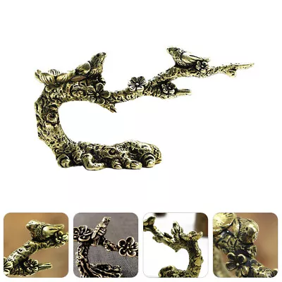 Buy  Brass Magpie Branch Ornament Office Lifelike Animal Figurine • 10.78£