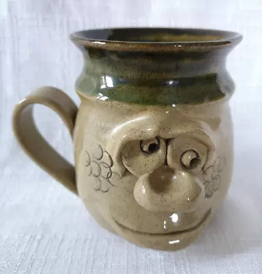 Buy Large Vintage Pretty Ugly Mug Pottery Wales Cup Coffee Tea Glazed Stoneware • 10£