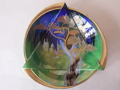 Buy Outstanding Art Deco Carlton Ware Lustre 'Heron & Magical Tree' Bowl • 950£