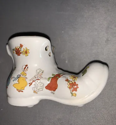 Buy James Kent, Old Foley Decorative Vintage Porcelain Boot, Nursery Rhymes. • 12£