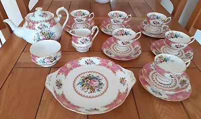 Buy Royal Doulton Lady Carlyle ~ Tea Set, Complete With Tea Pot ~ 22 Pieces ~ VGC • 300£