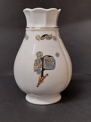 Buy Irish Vase, Royal Tara White Vase With Medieval Celtic Letter P, Book Of Keels • 29£