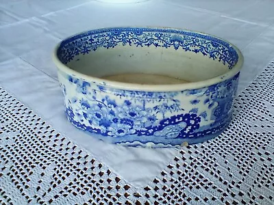 Buy Antique Pottery Pearlware Blue White Transfer Patty Pan AF FREE P & P • 14.99£