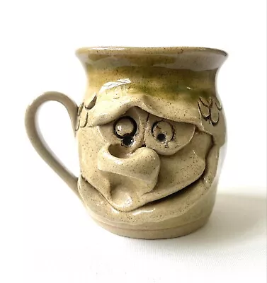 Buy Pretty Ugly Pottery Coffee Mug Cup Face Handmade In Wales Glazed Stoneware • 7.50£
